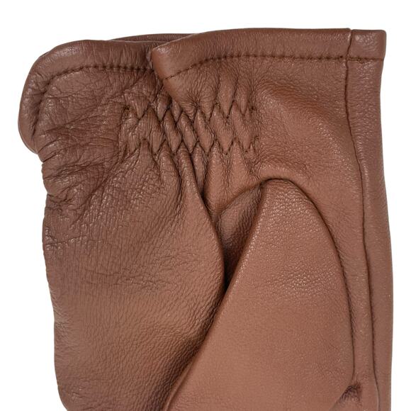 Lands' End Cashmere Lined EZ Touch Leather Glove Brown Men Size M - Picture 5 of 8